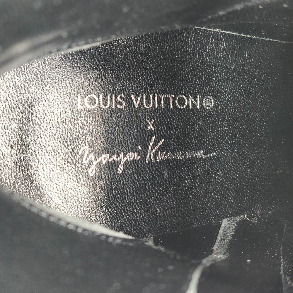 Louis Vuitton x Yayoi Kusama Ankle Leather Boots Black Monogram EU 35 US 5 - New - Picture 9 of 10